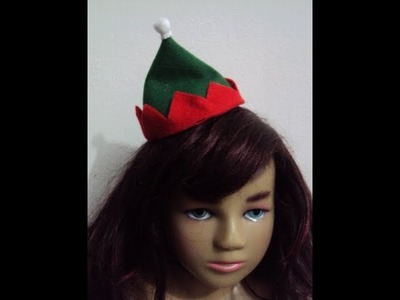 Mini gorro de duende de Natal - DIY - faça você mesmo
