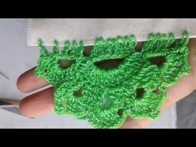 Puntilla para servilleta a crochet