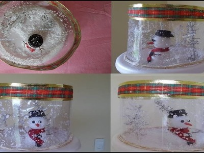 RECICLAGEM E DIY ESPECIAL DE NATAL. BONECO DE NEVE #5.6
