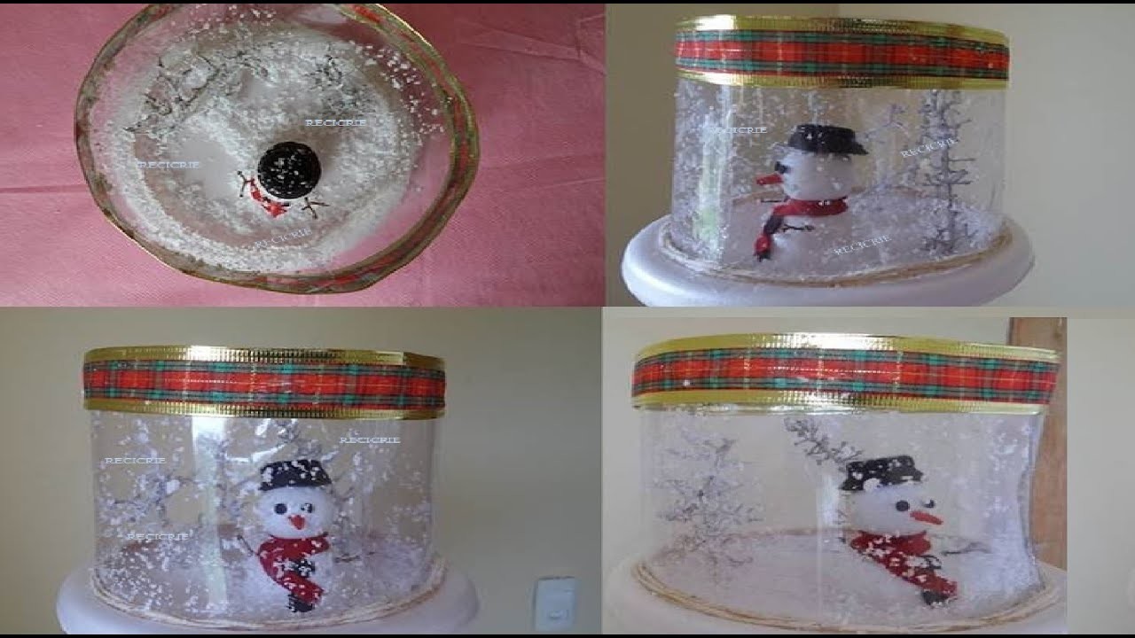 RECICLAGEM E DIY ESPECIAL DE NATAL. BONECO DE NEVE #5.6