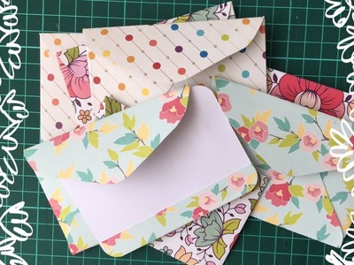 Como fazer cartões e envelopes simples?