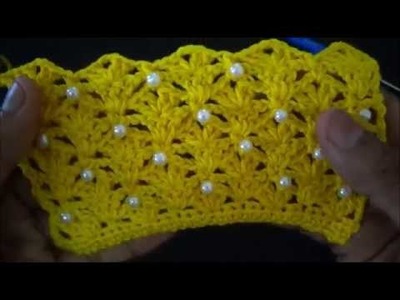 Como fazer crochê com pérolas sem costura