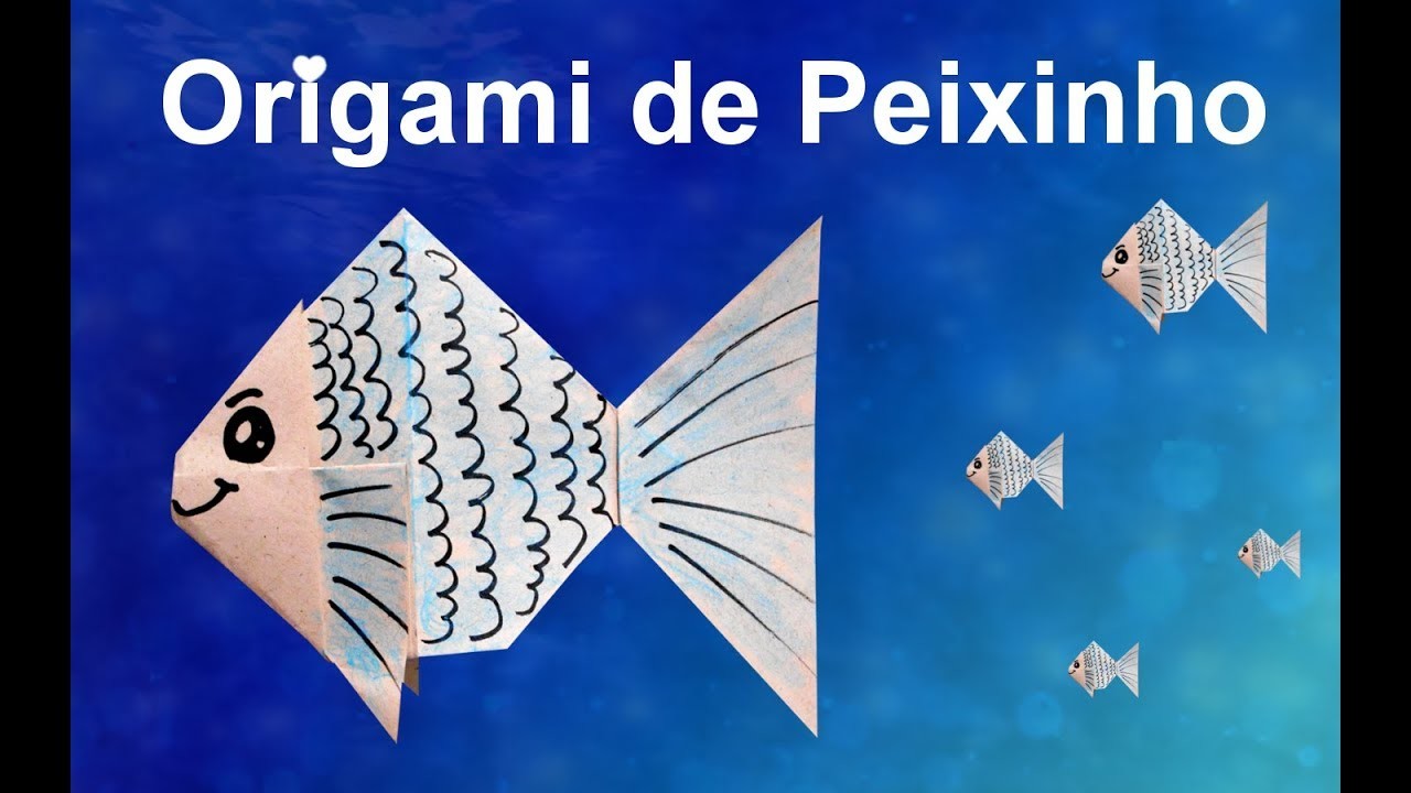 Como fazer Origami de Peixe.