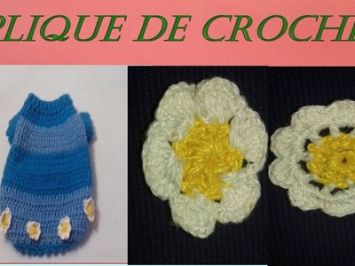Diy: como fazer aplique de flor de crochê