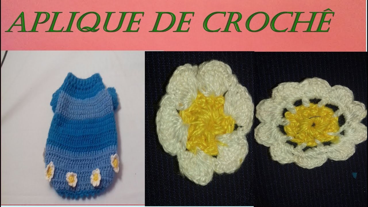 Diy: como fazer aplique de flor de crochê