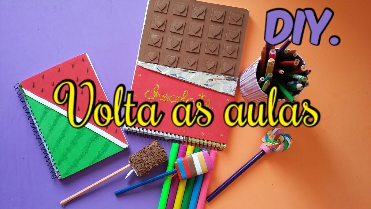 DIY. volta as aulas customizando material escolar