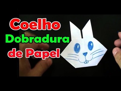 Dobradura de papel coelho super fácil - origami para crianças