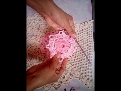 Flor em crochê