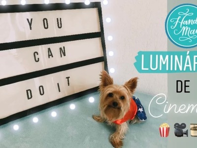 LUMINÁRIA DE CINEMA DIY