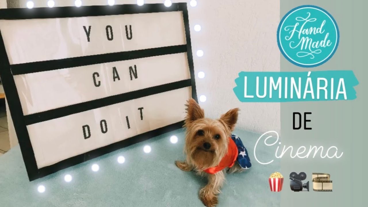 LUMINÁRIA DE CINEMA DIY