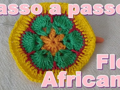 Passo a Passo Da Flor Africana em Crochê!