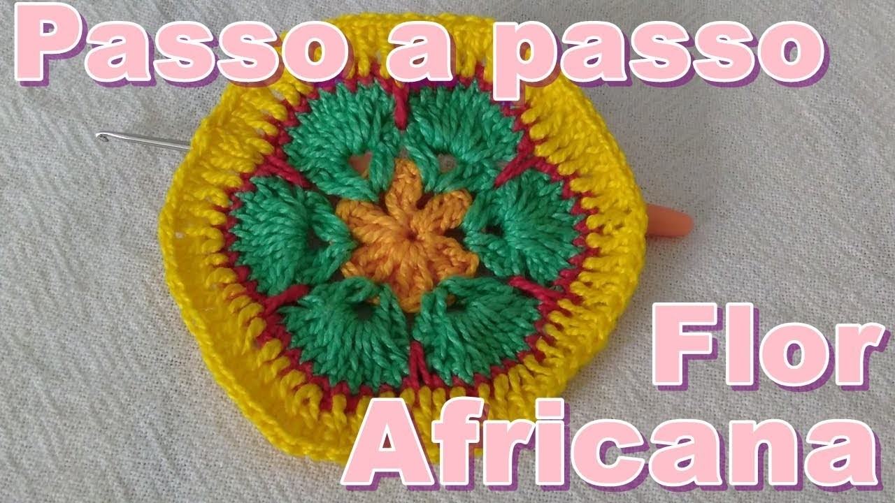 Passo a Passo Da Flor Africana em Crochê!