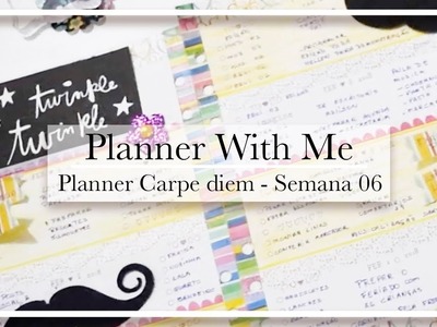 Planner With Me - Pintando meus inserts e decorando minha semana 06