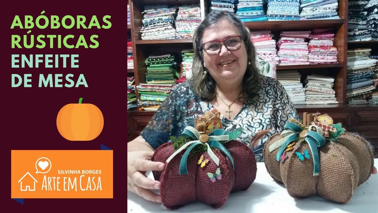 Abóbora rústica feita à mão