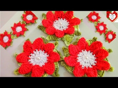Aprenda Fazer Flor em Crochê Para Aplicar no Tapete Jardim