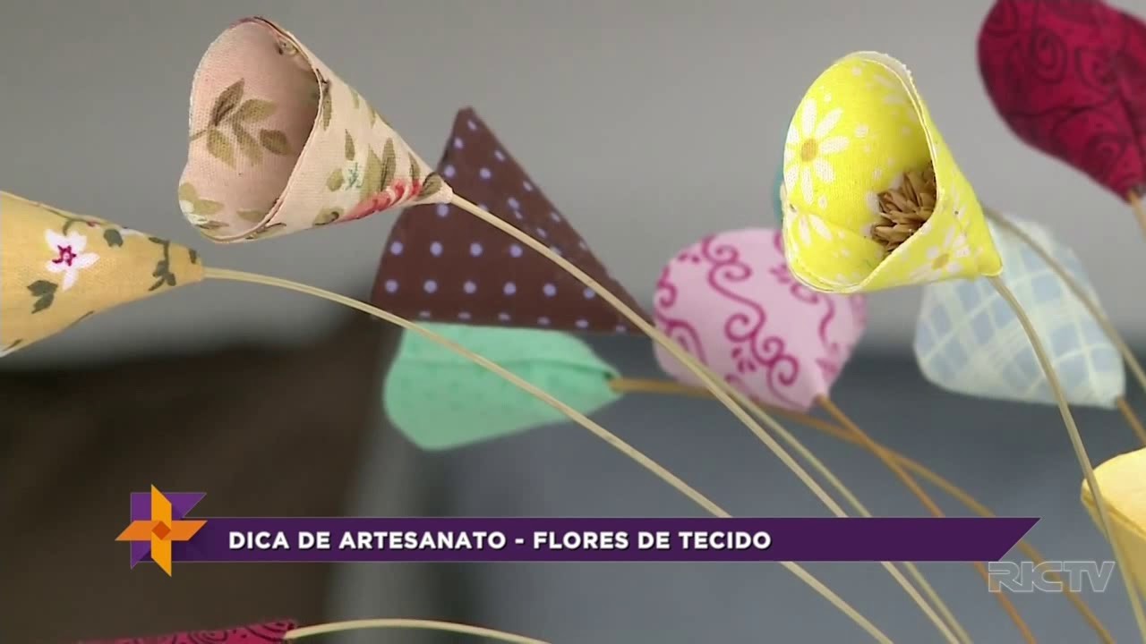 Artesanato: aprenda a fazer flores de tecido