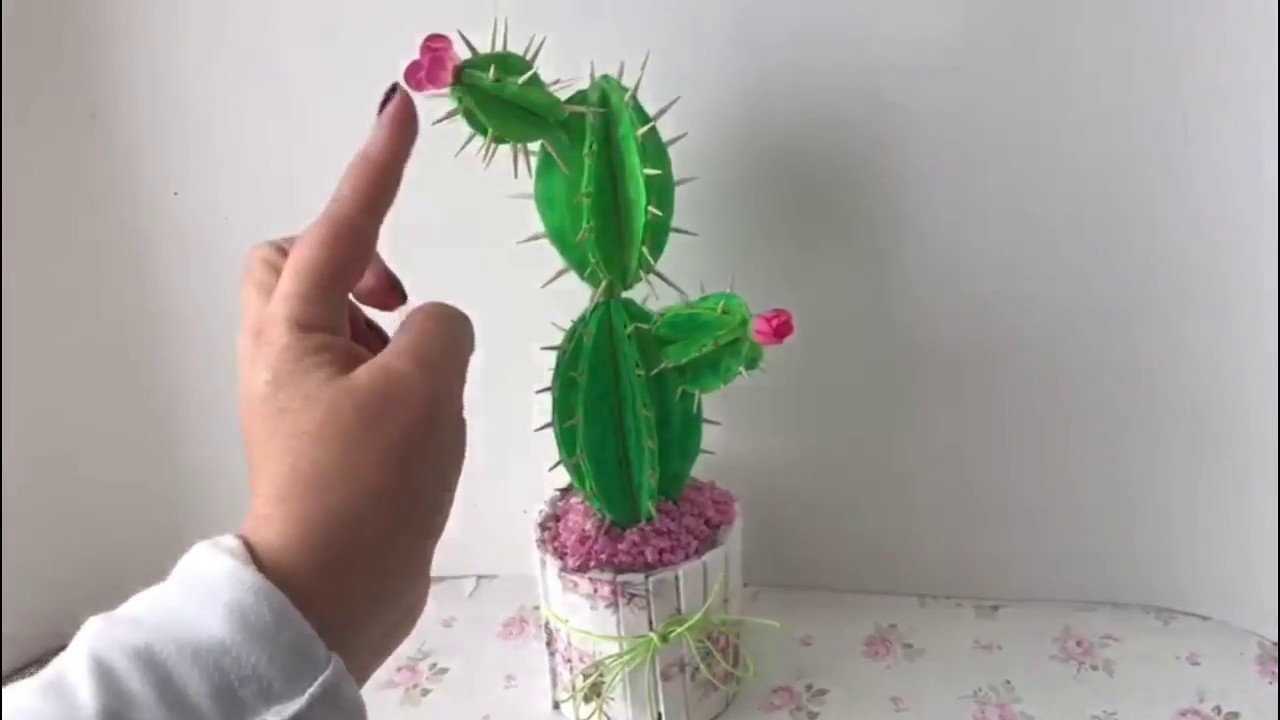 ARTESANATO  ♥ Decoração com Cactus ♥