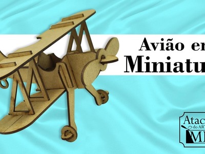 Avião Modelo 2 em MDF para Decoração