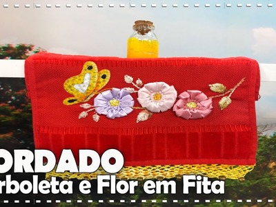 BORBOLETA E FLOR BORDADO EM FITA com Beth Matteelli - Programa Arte Brasil - 05.03.2018