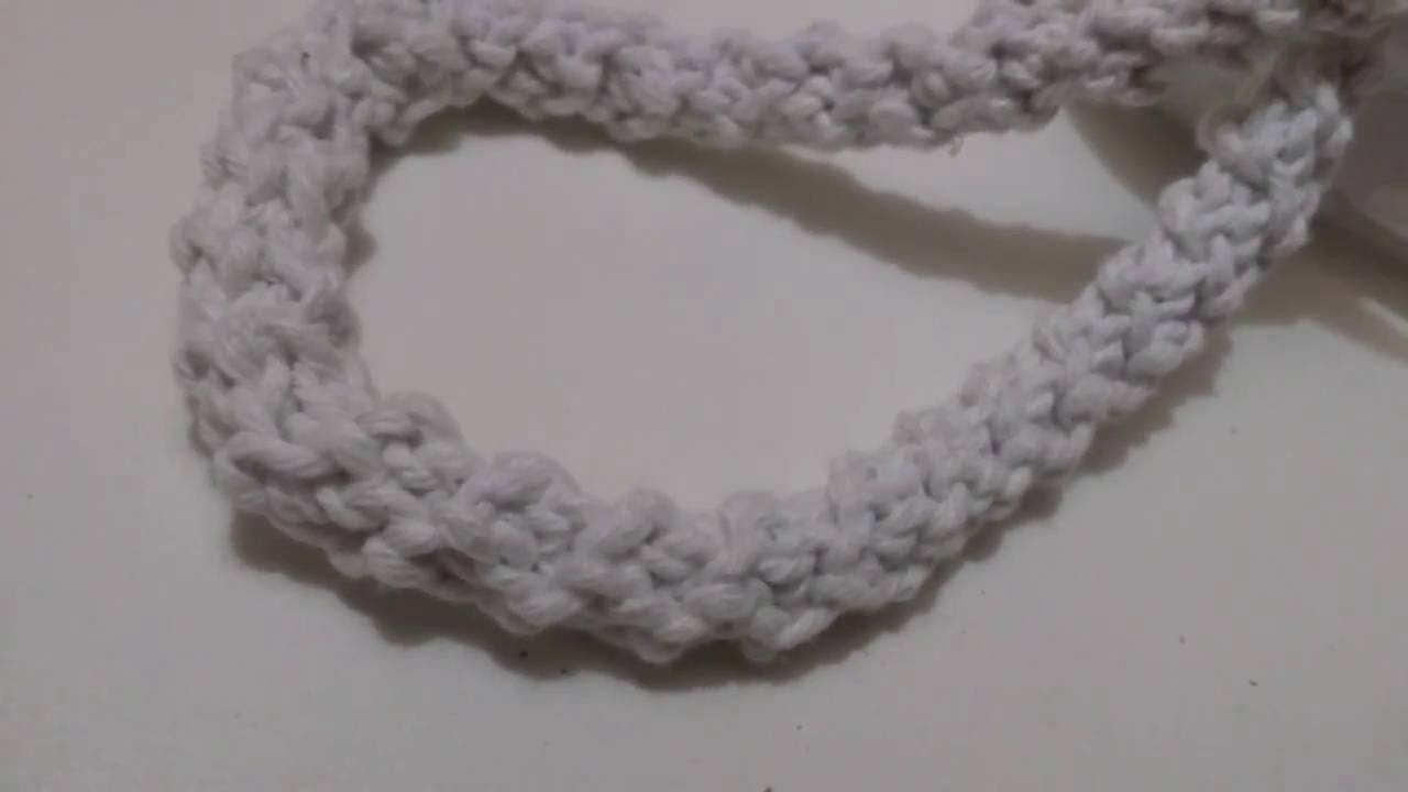 Cordão de crochê - I-Cord - modo de fazer - Sol ensinando crochê
