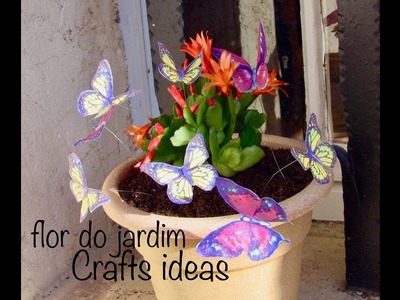 Crafts ideas - Aprenda a fazer lindas borboletas no arame.