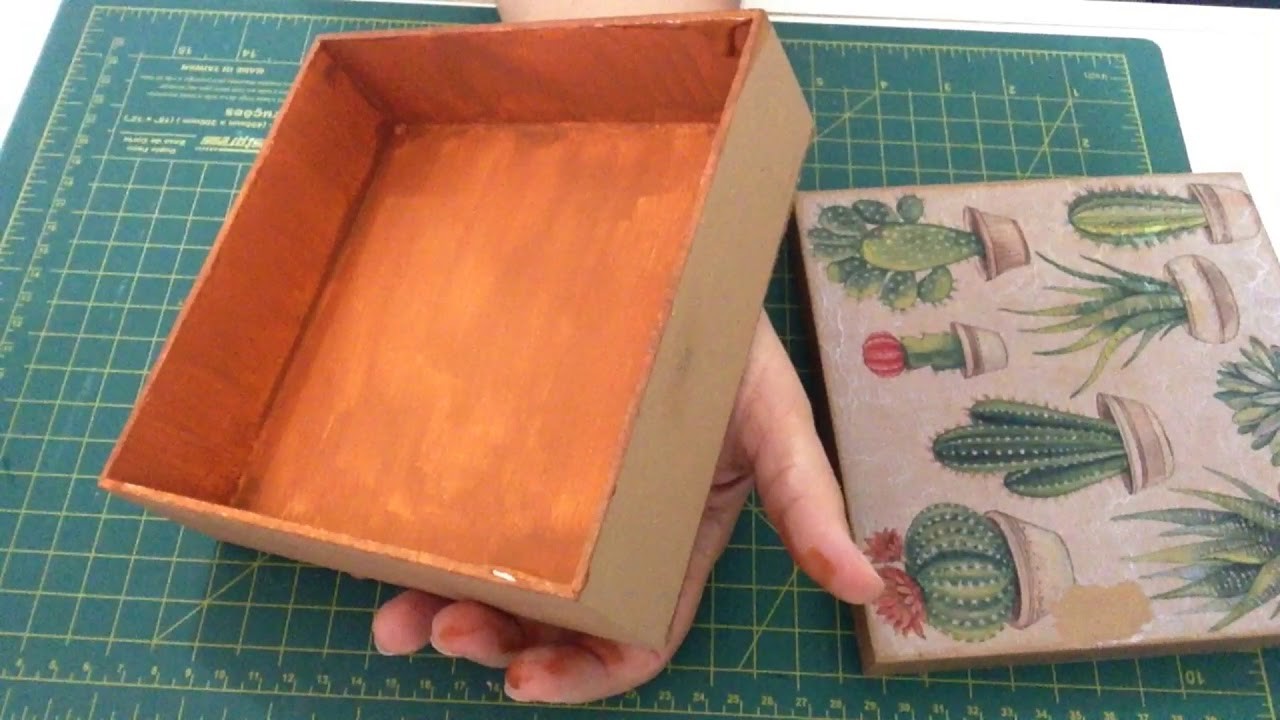 DIY Caixa de MDF com Cactus ????