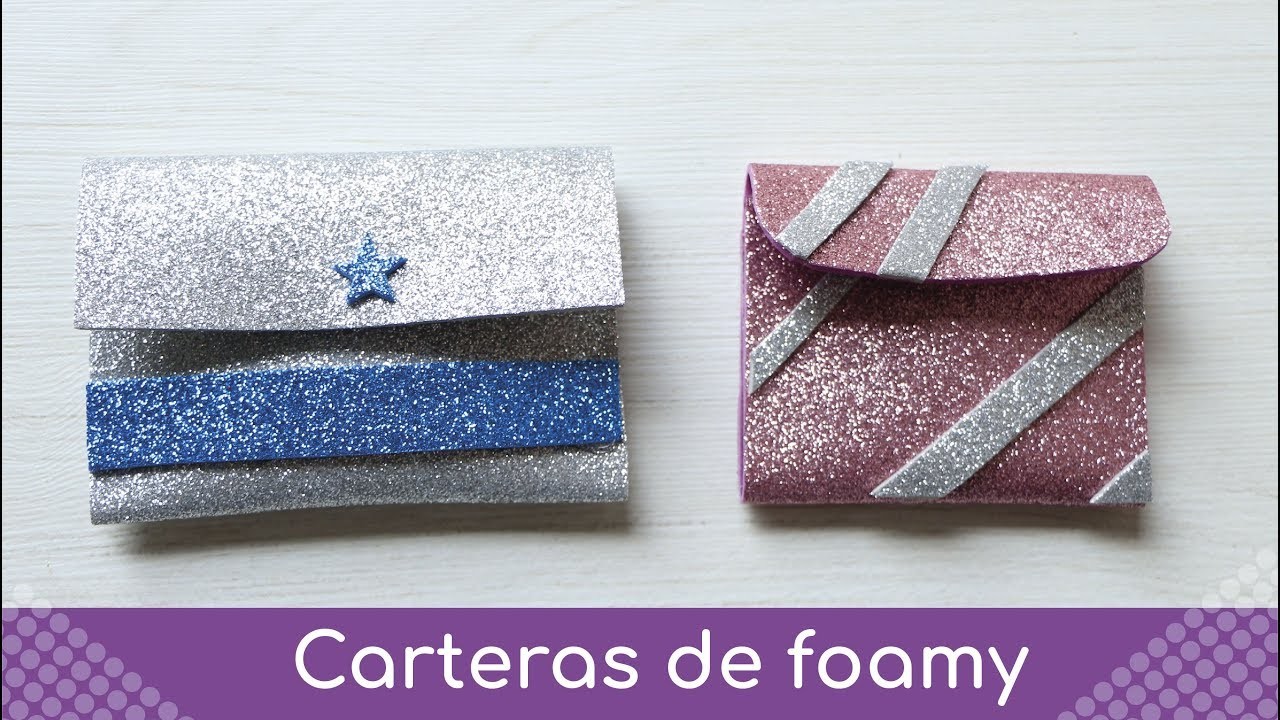 DIY Cartera de foamy - Bolsita de foamy