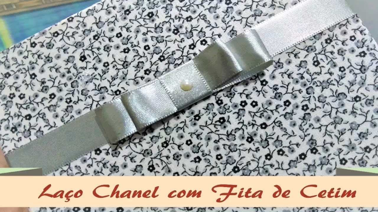 DIY ::: Como fazer Laço Chanel com Fita de Cetim ::: Artesanato