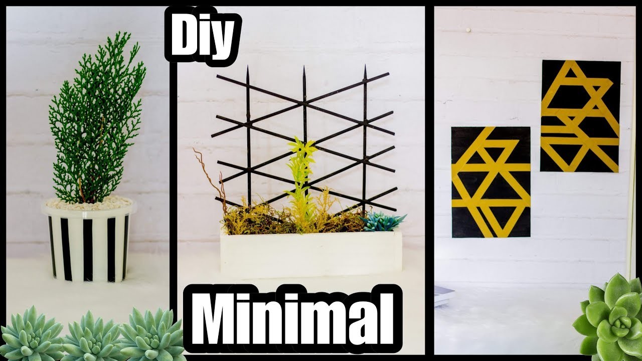DIY: Decoração para QUARTO - Room Decor Minimal e Tumblr Inspired
