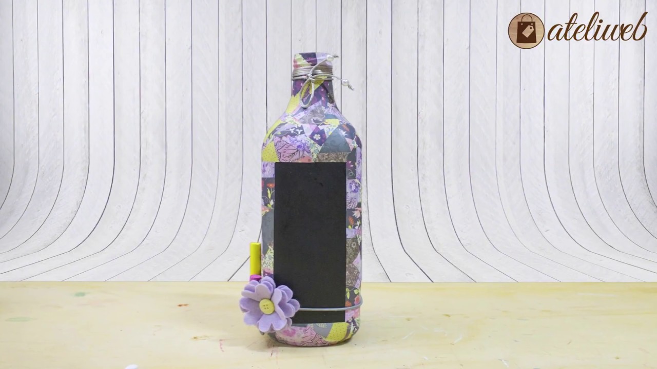 DIY - Garrafa Decorada Super Fácil