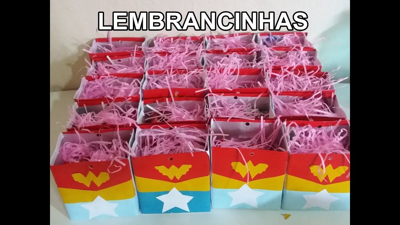 DIY :  Lembrancinha Surpresa feito com  caixa de leite | Mulher Maravilha #vivifaz8