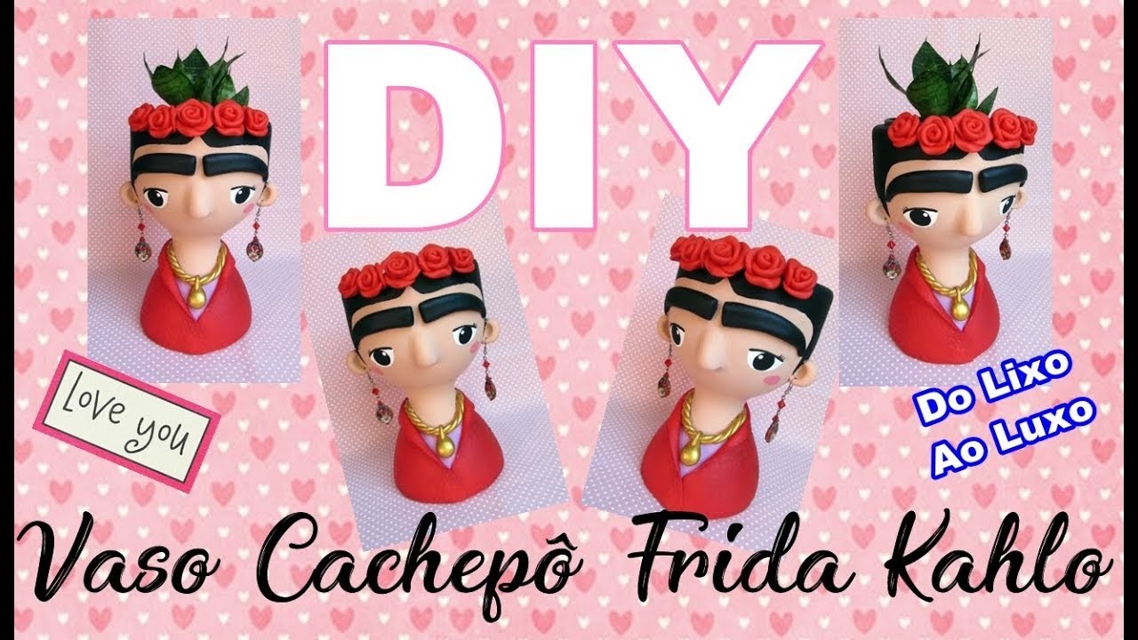 (DIY) Vaso para Plantas Com Garrafa Pet Estilo Frida Kahlo - Especial Dia das Mães #10