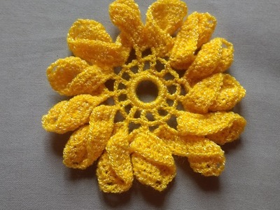 Flor a crochet varios usos