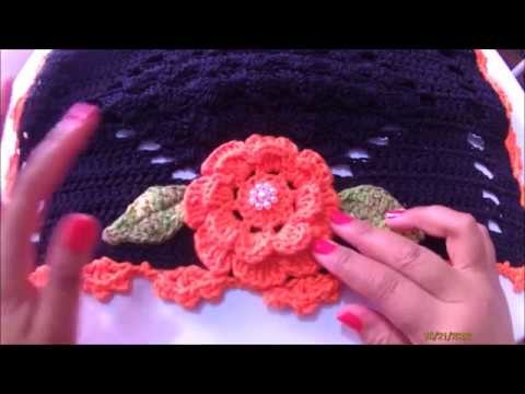 Flor em Crochê Para Decoração