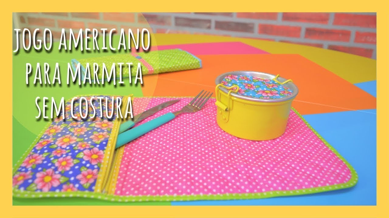 Jogo Americano Para Marmita - Sem Costura