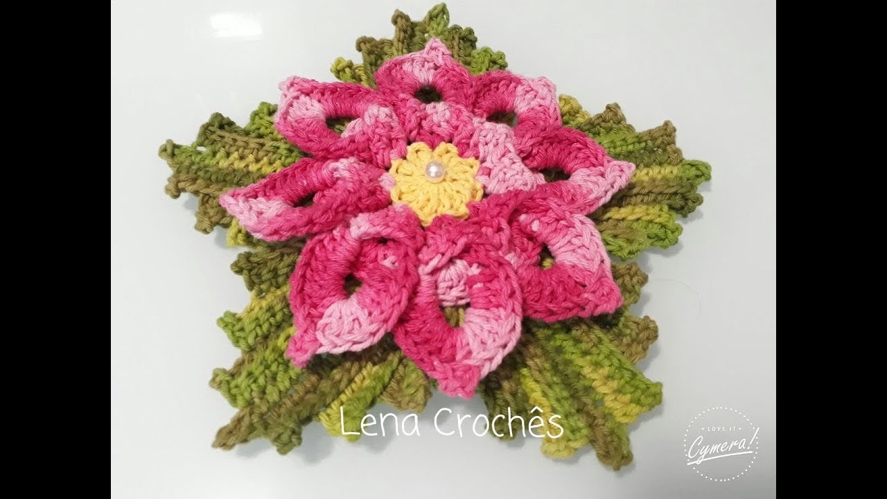 Jogo de Banheiro Espiral. Flor e Folhas de crochê ( Parte 1) #LenaCrochês