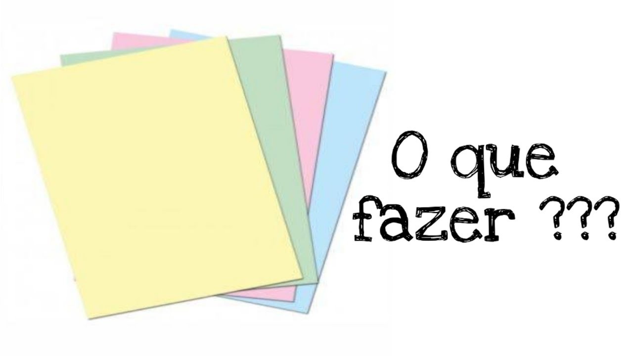 O QUE FAZER COM FOLHA DE SULFITE ?