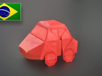 Origami: Carro (Fusca) - Instruções em Português BR