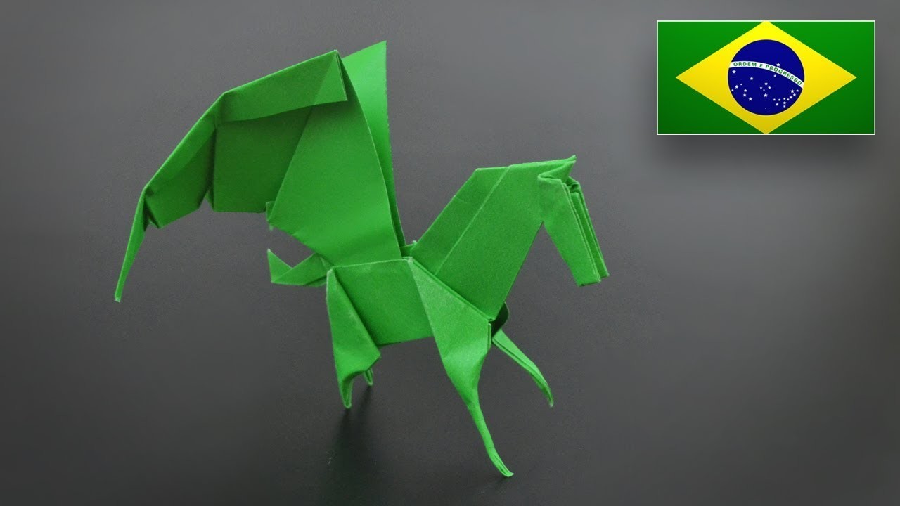 Origami: Pégaso e Cavalo (Jo Nakashima) - Instruções em Português BR