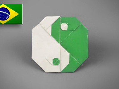 Origami: Símbolo Yin Yang - Instruções em Português BR