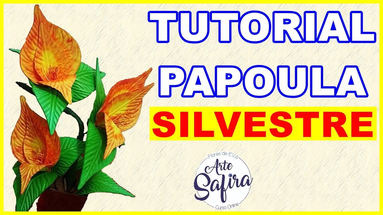 Papoula Silvestre: aprenda a fazer essa linda Papoula com E.V.A. foam sheet