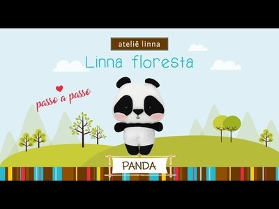 ✎ Passo a Passo: Panda de Feltro - Atêlie Linna