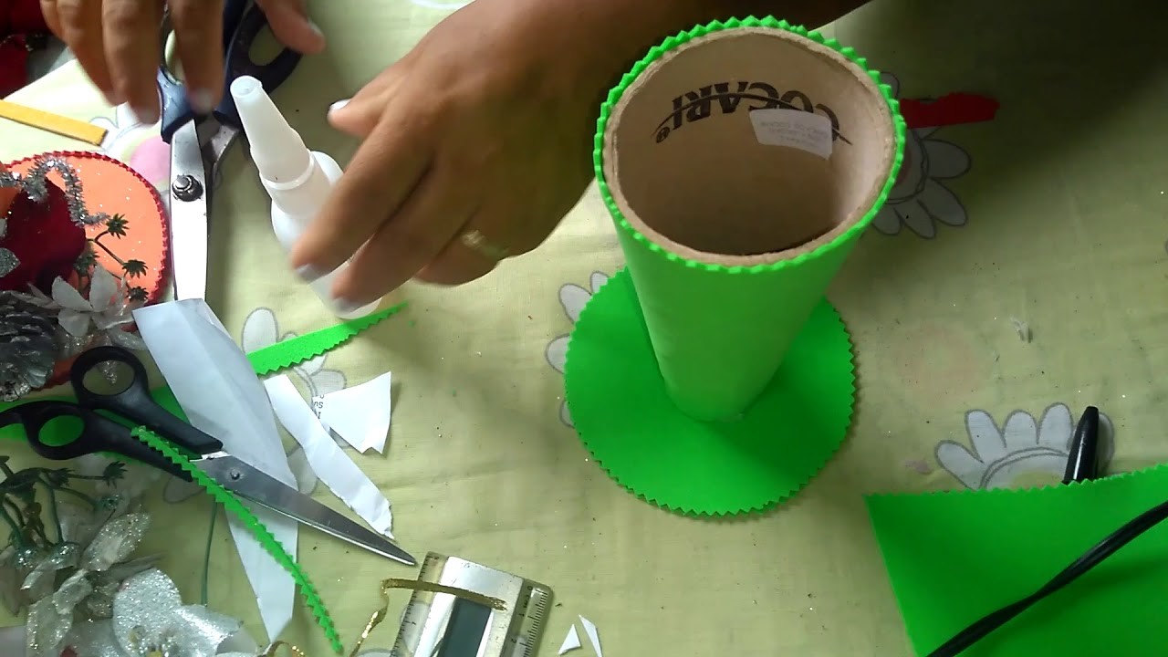 Reciclando rolo de barbante