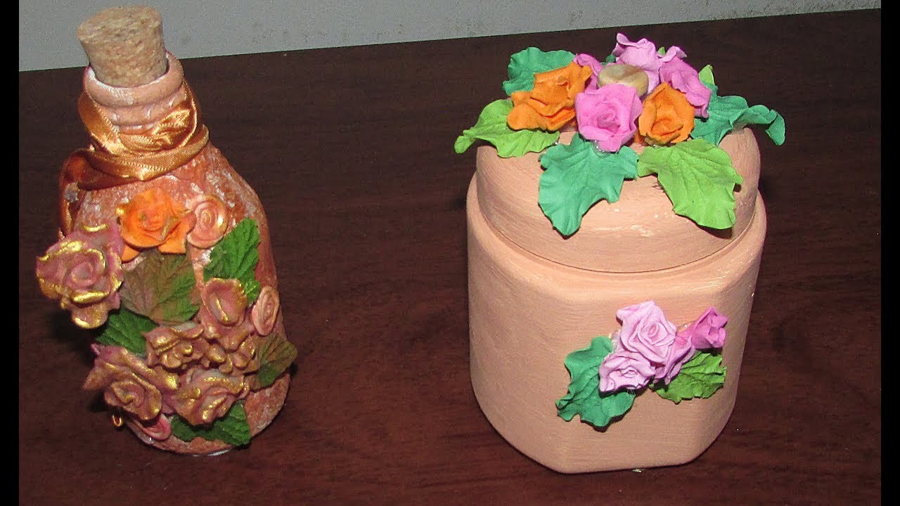 Artesanato: Reciclando potes de creme