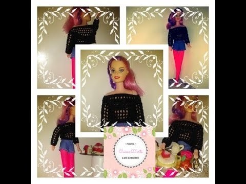 Blusa preta rendada parte 01  (veja até o final e teremos parte 2)