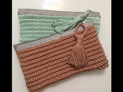 Bolsa de mão em crochê (Clutch) para iniciantes. Tutorial 14