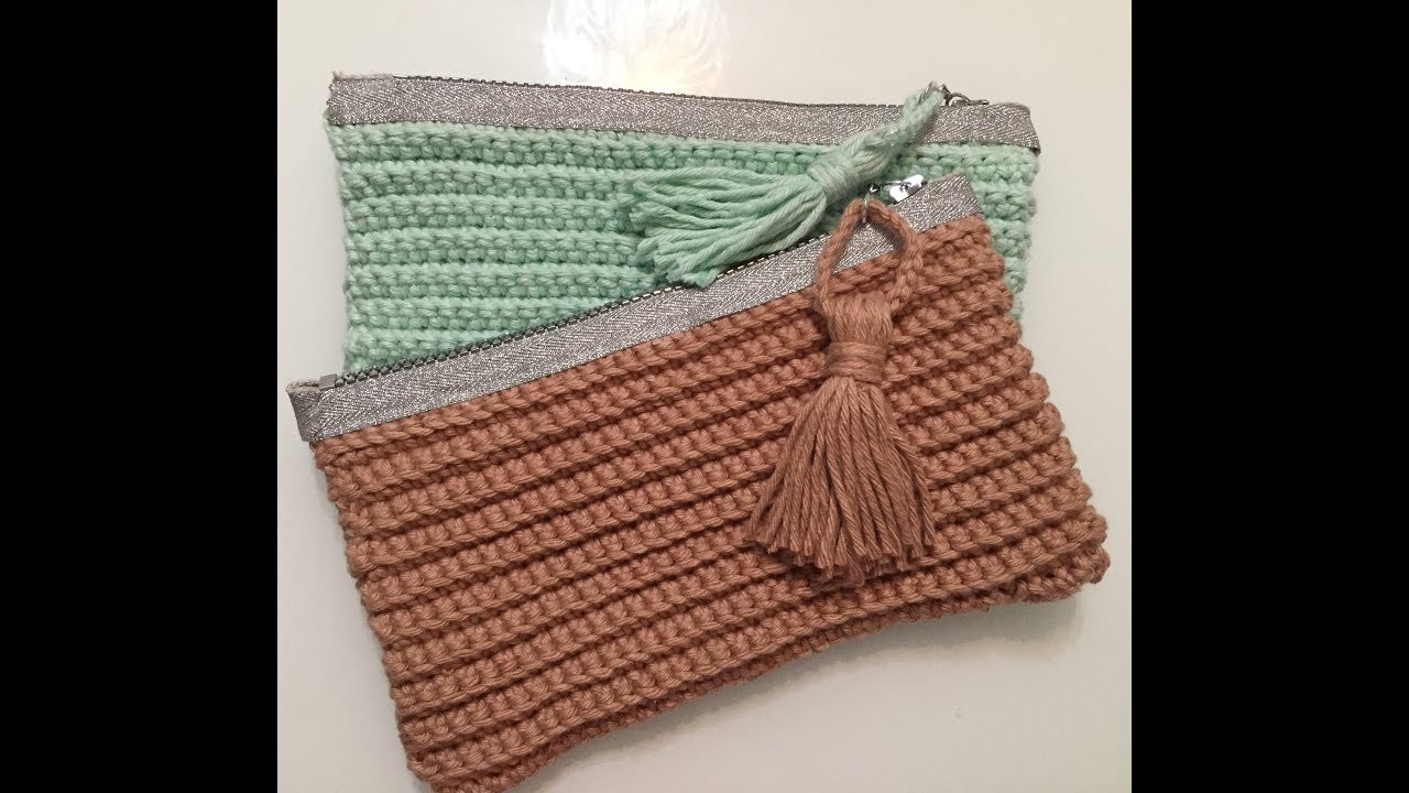 Bolsa de mão em crochê (Clutch) para iniciantes. Tutorial 14