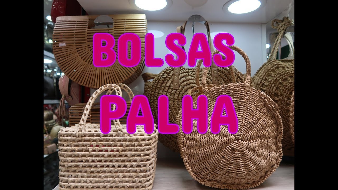 BOLSAS DE PALHA - BRÁS!