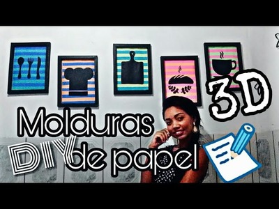 Como fazer Molduras de papel 3D. DIY |Karolayne dos Santos