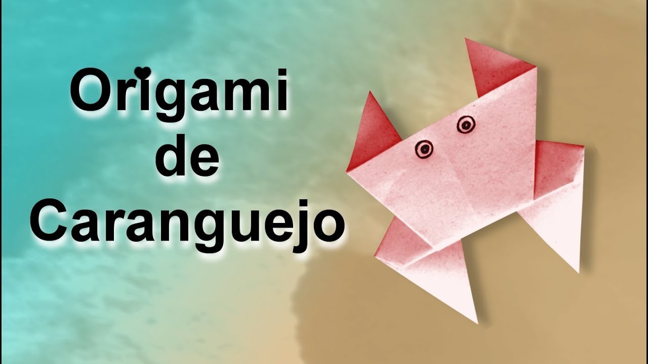 Como fazer Origami de Caranguejo.